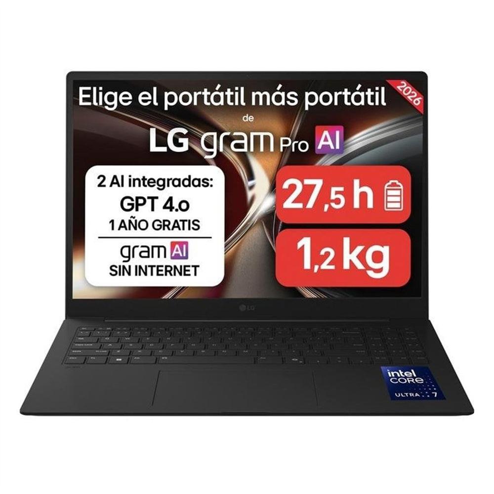 Portatil lg gram pro 16zd90u - g u7 - 355 -  32gb -  ssd 512gb -  16 pulgadas -  freedos