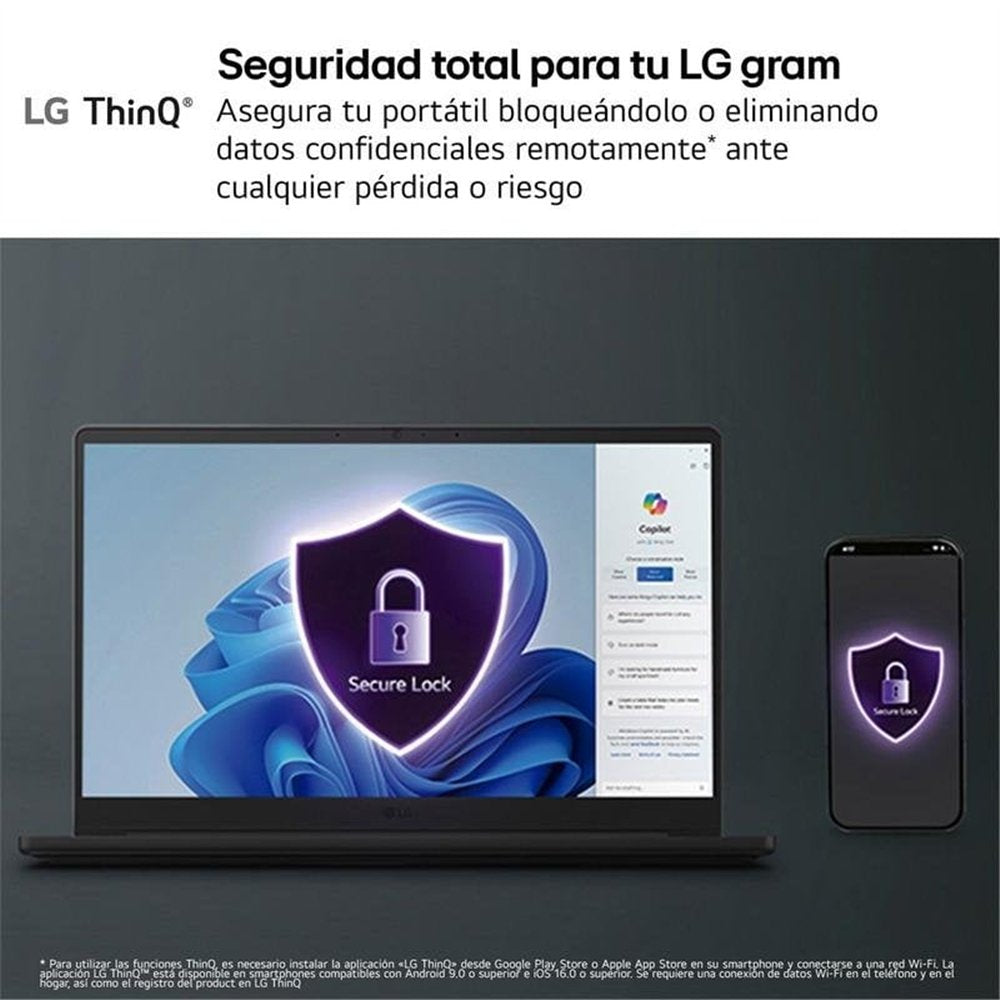 Portatil lg gram pro 16zd90u - g u7 - 355 -  32gb -  ssd 512gb -  16 pulgadas -  freedos