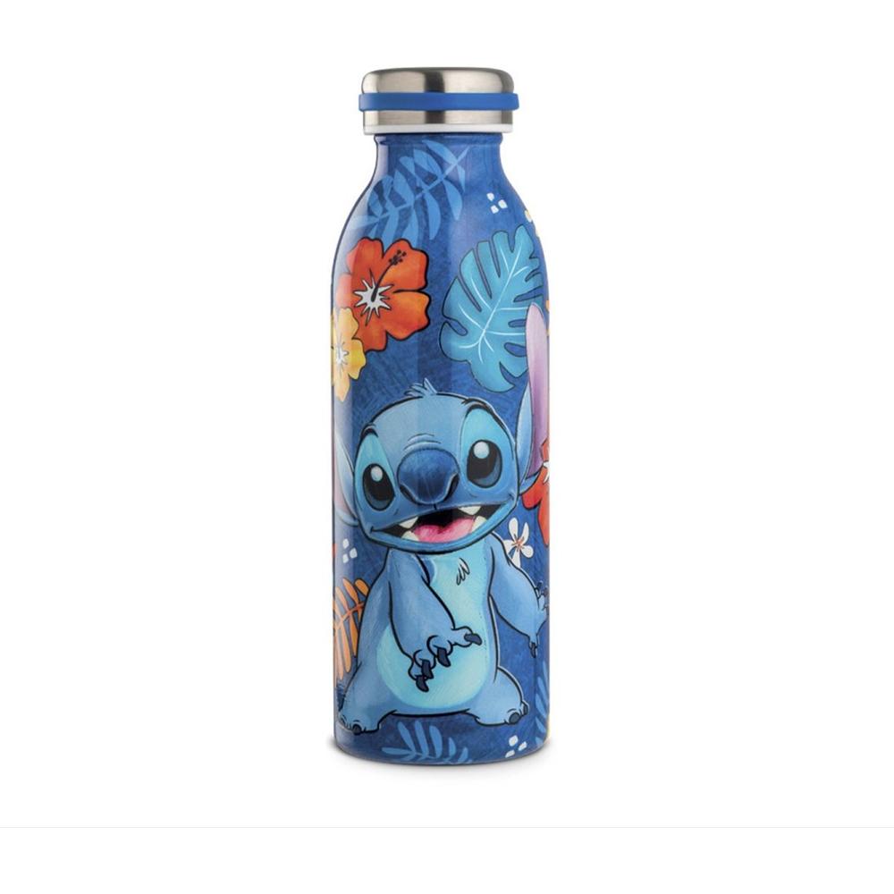 Botella de agua enesco stitch azul 500 ml