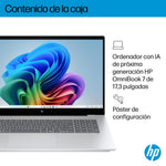 Portátil hp omnibook 7 ia 17 - dc0001nsx u5 - 226v -  16gb -  ssd 1tb -  17.3 pulgadas fhd -  w11h