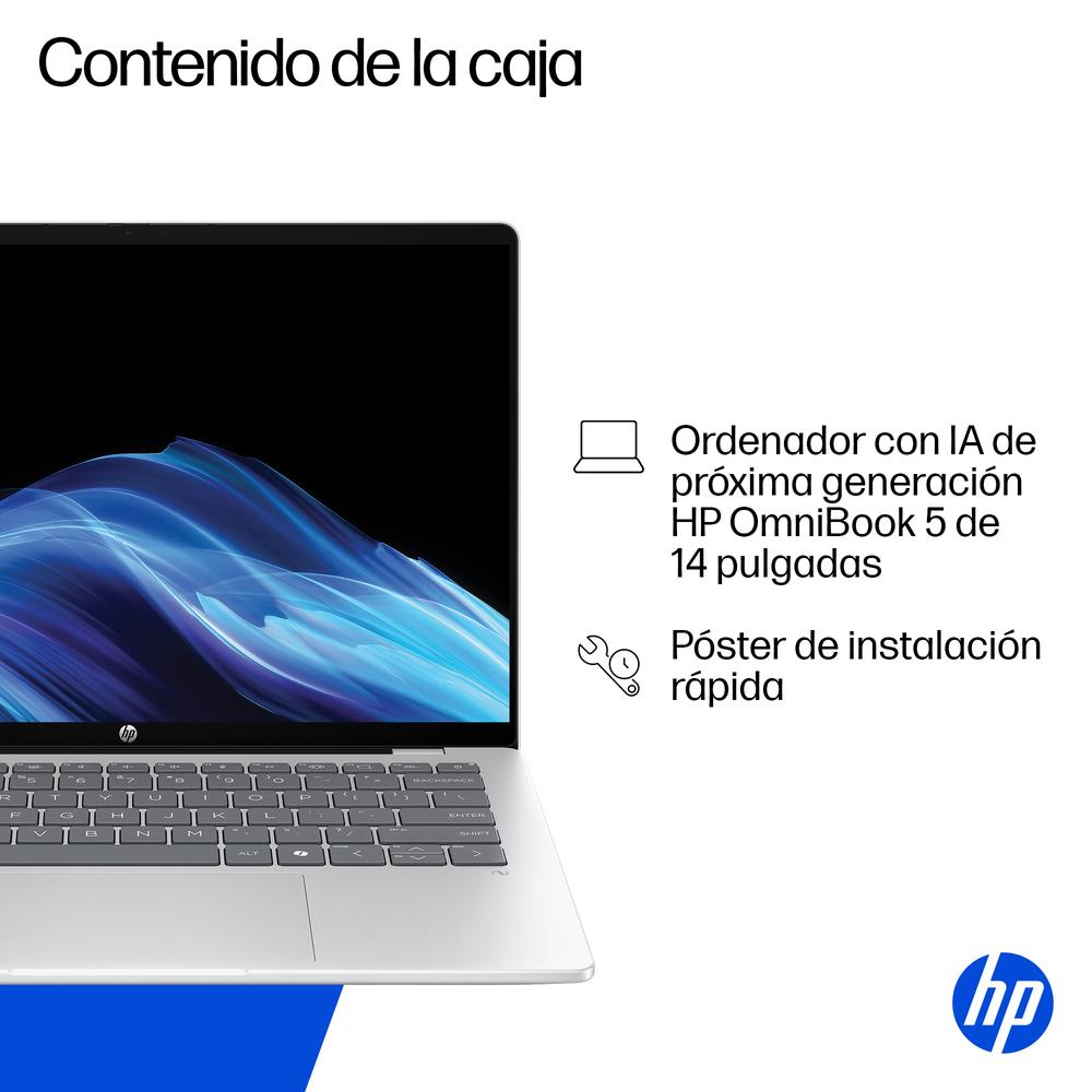 Portátil hp omnibook 5 ia 14 - he0001nsx x1 - 26 - 100 -  16gb -  ssd 512gb -  14 pulgadas -  w11h