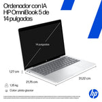 Portátil hp omnibook 5 ia 14 - he0001nsx x1 - 26 - 100 -  16gb -  ssd 512gb -  14 pulgadas -  w11h