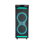 Altavoz phoenix bigboss xl 300w rms 2 microfonos inalambricos batería 9000mah bluetooth radio ecualizador rgb