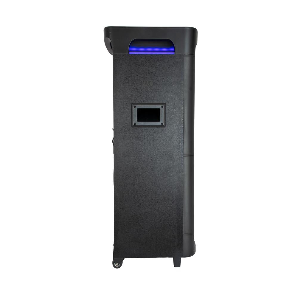 Altavoz phoenix bigboss xl 300w rms 2 microfonos inalambricos batería 9000mah bluetooth radio ecualizador rgb