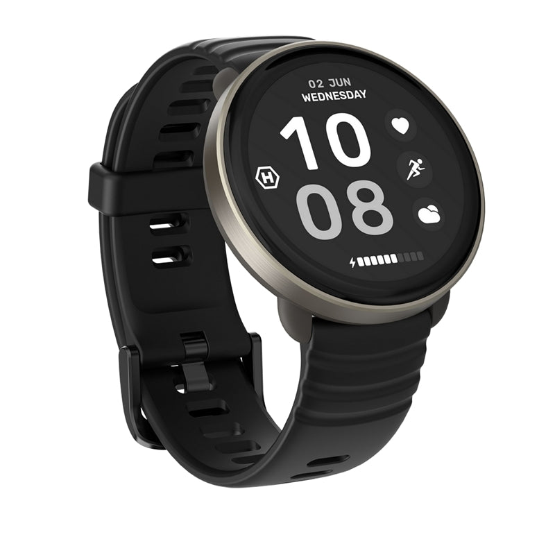 Smartwatch hammer ventus black + correa blanca