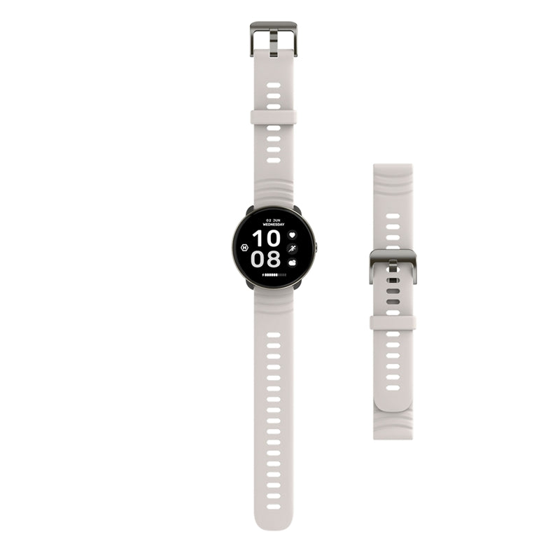 Smartwatch hammer ventus black + correa blanca