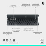 Teclado Logitech keys to go 2 for ipad inalámbrico grafito