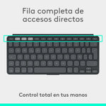 Teclado Logitech keys to go 2 for ipad inalámbrico grafito
