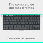 Teclado Logitech keys to go 2 for ipad inalámbrico Grafito detalle #grafito