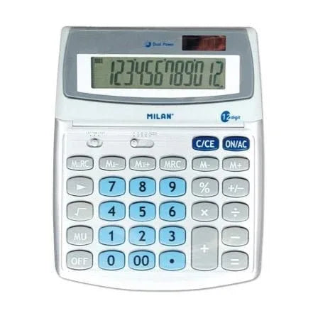 Calculadora Milan 152512BL/ Gris - PixelPlaza