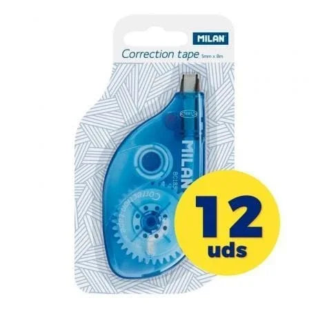 Caja de Corrector de Escritura en Cinta Milan Correction Tape 80185/ 5mm x 8m 12 unidades - PixelPlaza