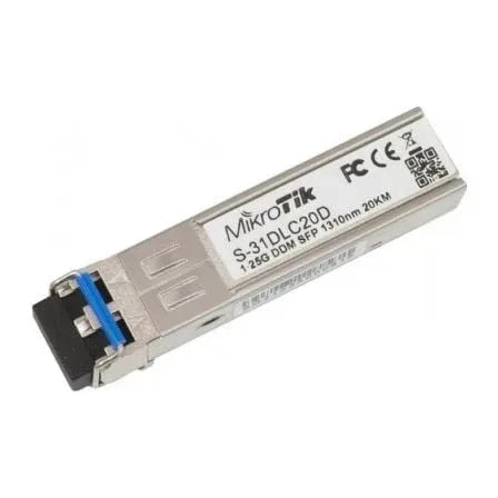 Modulo SFP Transceptor de Fibra Óptica Mikrotik S-31DLC20D - PixelPlaza