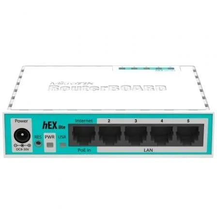 Router Mikrotik Hex Lite RB750R2 5 Puertos/ RJ45 10/100/ PoE - PixelPlaza