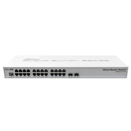 Switch Router Mikrotik CRS326-24G-2S+RM 26 Puertos/ RJ45 10/100/100/ SFP/ PoE - PixelPlaza
