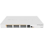 Switch Mikrotik CRS328-24P-4S+RM/ 28 Puertos/ RJ45 10/100/1000/ SFP/ PoE - PixelPlaza