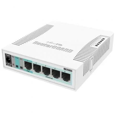 Switch Mikrotik CSS106-5G-1S 6 Puertos/ RJ45 10/100/1000/ SFP/ PoE - PixelPlaza