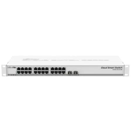 Switch Mikrotik CSS326-24G-2S+RM 26 Puertos/ RJ45 10/100/1000/ SFP/ PoE IN - PixelPlaza