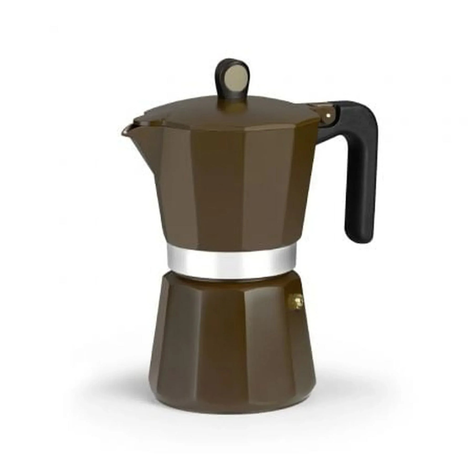 Cafetera Italiana Monix Induction Cream M671009/ 9 Tazas/ Marrón - PixelPlaza