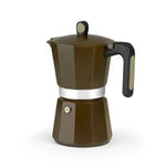 Cafetera Italiana Monix Induction Cream M671009/ 9 Tazas/ Marrón - PixelPlaza