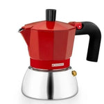 Cafetera Italiana Monix Induction Inox M863106/ 6 Tazas/ Roja - PixelPlaza