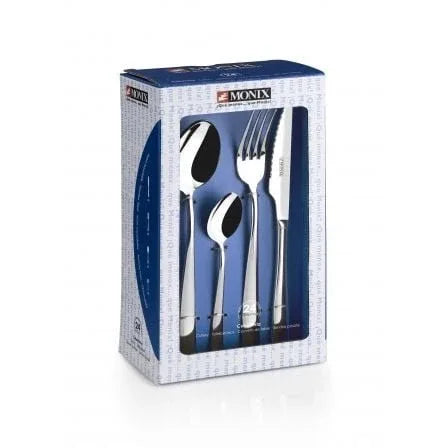 Pack 24 Cubiertos Monix M202974/ Acero inoxidable - PixelPlaza