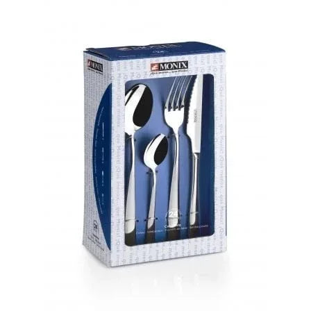 Pack 24 Cubiertos Monix M202974/ Acero inoxidable - PixelPlaza