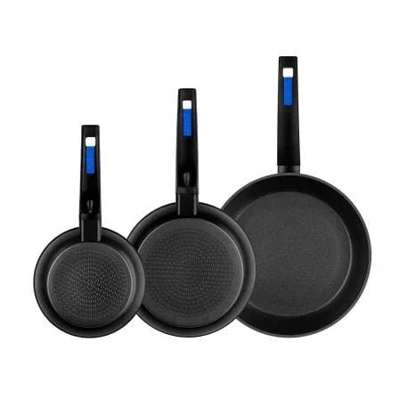 Pack 3 Sartenes Monix M811200/ Ø18/Ø22/Ø26/ Aluminio forjado - PixelPlaza