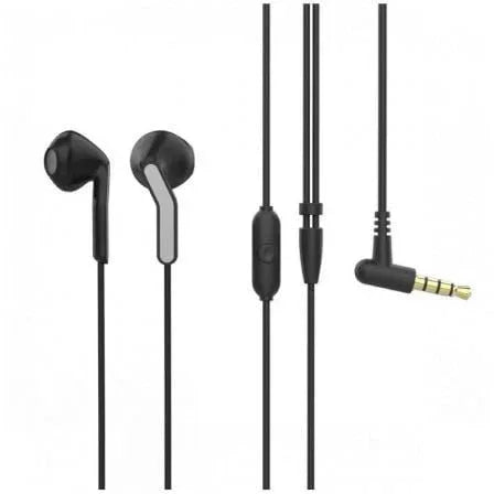 Auriculares Intrauditivos Muvit For Change MCHPH0001/ con Micrófono/ Jack 3.5/ Negros - PixelPlaza