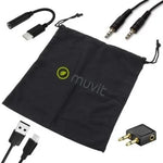 Auriculares Inalámbricos Muvit MCHPH0011/ con Micrófono/ Bluetooth/ Negros - PixelPlaza