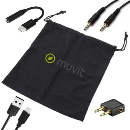 Auriculares Inalámbricos Muvit MCHPH0011/ con Micrófono/ Bluetooth/ Negros - PixelPlaza