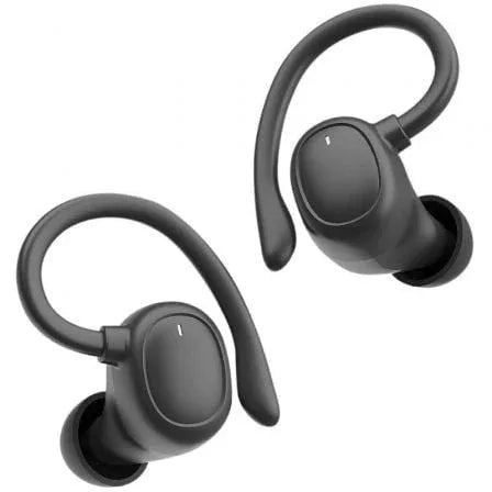 Auriculares Deportivos Bluetooth Muvit iO Smart True Wireless Sport ENC con estuche de carga/ Autonomía 6h/ Negros - PixelPlaza