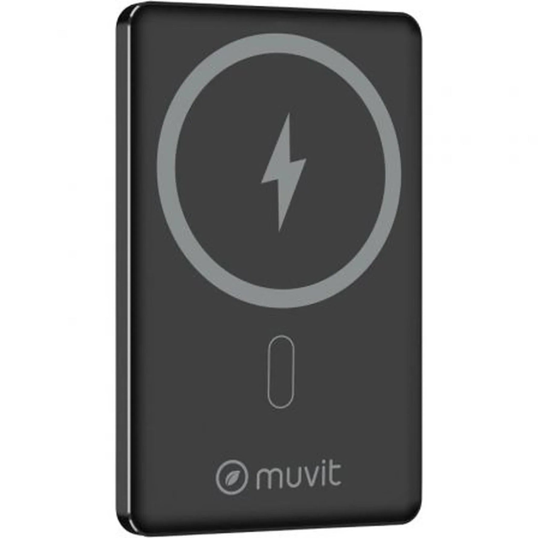 Powerbank 5000mAh Muvit For Change MCCHP0009/ 20W/ Wireless/ Negra/ Incluye Cable USB Tipo-C - PixelPlaza