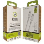 Cable USB 2.0 Tipo-C Muvit For Change MCUSC0008/ USB Tipo-C Macho - USB Tipo-C/ Hasta 60W/ 480Mbps/ 1.2m/ Blanco - PixelPlaza
