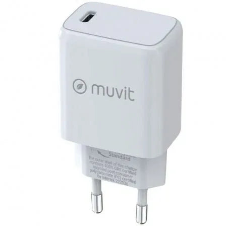 Cargador de Pared Muvit For Change MCACC0012/ 1xUSB Tipo-C/ 20W - PixelPlaza