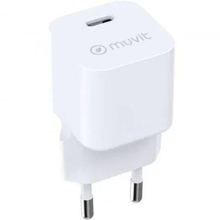 Cargador de Pared Muvit For Change MCACC0047/ 1xUSB Tipo-C/ 30W - PixelPlaza
