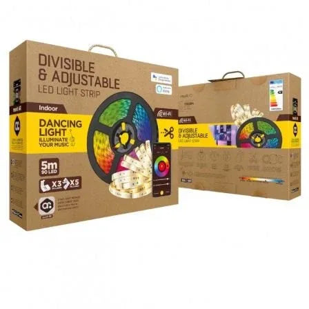 Tira LED Muvit IO MIOLST002/ 5m/ 24W/ Color RGB+CCT/ Regulable/ WiFi - PixelPlaza