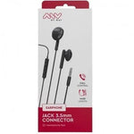 Auriculares Intrauditivos Myway MWHPH0019/ con Micrófono/ Jack 3.5/ Negros - PixelPlaza
