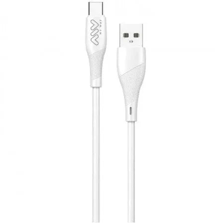 Cable USB 2.0 Tipo-C Myway MWUSC0019/ USB Macho - USB Tipo-C Macho/ 1m/ Blanco - PixelPlaza