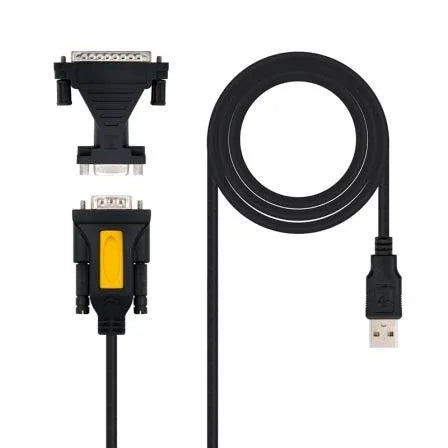 Cable Conversor impresora Nanocable 10.03.0002/ USB Macho - DB9 Macho/ DB25 Macho - PixelPlaza