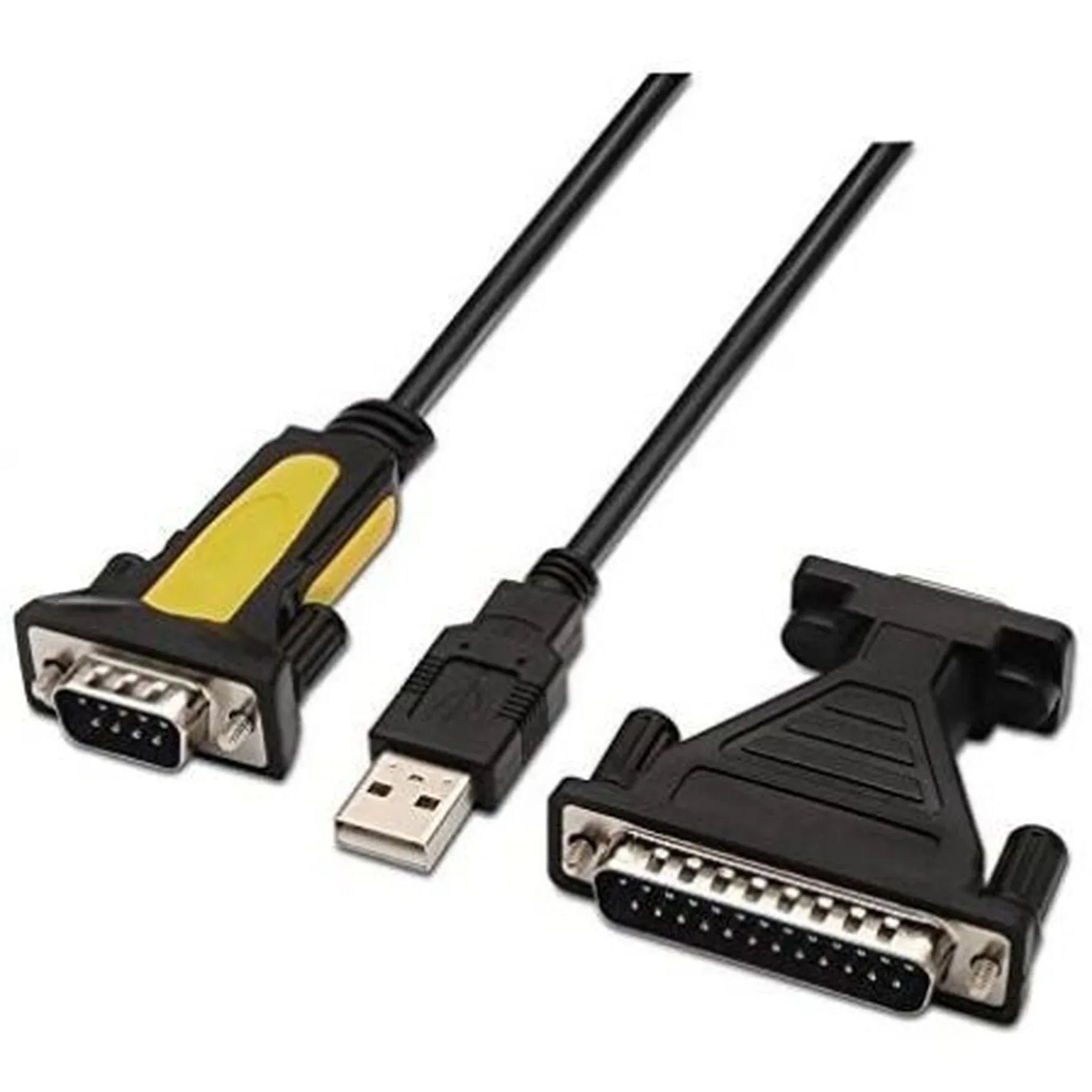 Cable Conversor impresora Nanocable 10.03.0002/ USB Macho - DB9 Macho/ DB25 Macho - PixelPlaza
