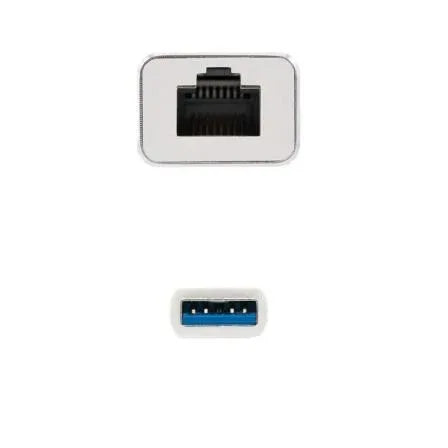 Adaptador USB 3.0 - RJ45 Nanocable 10.03.0401/ 1000Mbps - PixelPlaza