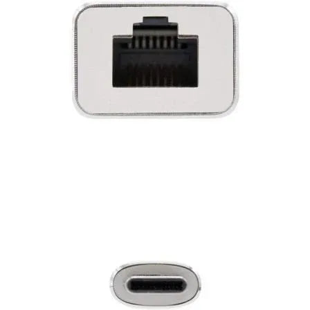 Adaptador USB Tipo-C - RJ45 Nanocable 10.03.0402/ 1000Mbps - PixelPlaza