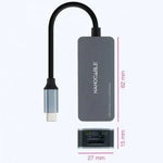Adaptador USB Tipo-C - RJ45 Nanocable 10.03.0410/ 2500Mbps - PixelPlaza