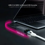 Adaptador USB Tipo-C - RJ45 Nanocable 10.03.0410/ 2500Mbps - PixelPlaza