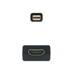 Conversor Nanocable 10.16.0102/ Mini DisplayPort Macho - HDMI Hembra/ 15cm/ Negro - PixelPlaza