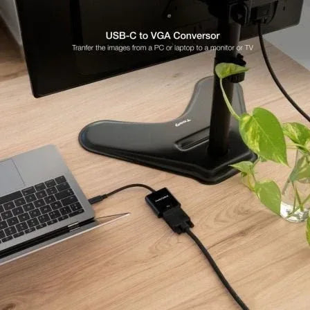 Cable Conversor Nanocable 10.16.4101-BK/ USB Tipo-C Macho - VGA Hembra - PixelPlaza