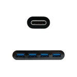 Hub USB Tipo-C Nanocable 10.16.4401-BK / 4xUSB - PixelPlaza