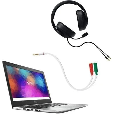Cable Estéreo Nanocable 10.24.1201/ Jack 3.5 Macho - 2x Jack 3.5 Hembra/ 20cm/ Blanco - PixelPlaza