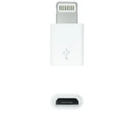 Adaptador Micro USB 2.0 Lightning Nanocable 10.10.4100/ Micro USB Hembra - Lightning Macho/ Blanco - PixelPlaza