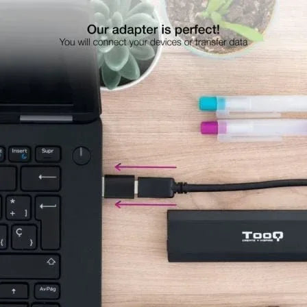Adaptador USB 3.1 Nanocable 10.02.0012/ USB Macho - USB Tipo-C Hembra - PixelPlaza